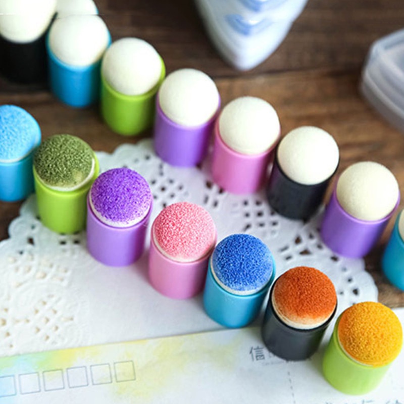 Ruixiang Mút Xốp In Dấu Vân Tay Nhuộm Màu DIY