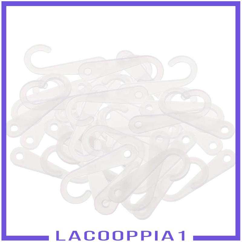 [Lacooppia1] 50 Móc Treo Chữ J Màu Trắng Trưng Bày Vớ Áo Thun