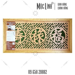 [LVH] TẤM CHỐNG ÁM KHÓI BAN THỜ MỘC LINH - MÀU VÀNG MẪU PHÚC LỘC THỌ HÁN KÍCH THƯỚC 41X81CM