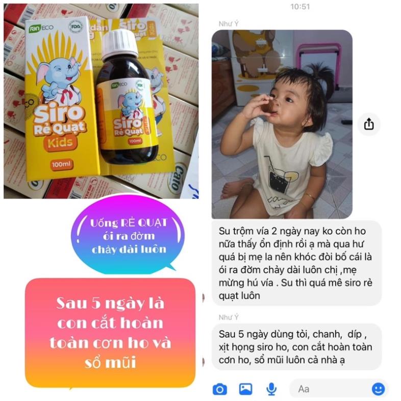 Siro rẻ quạt Kids-FANECO- Dùng cho ho gió, ho khan, ho đờm, ho lâu ngày, long đờm