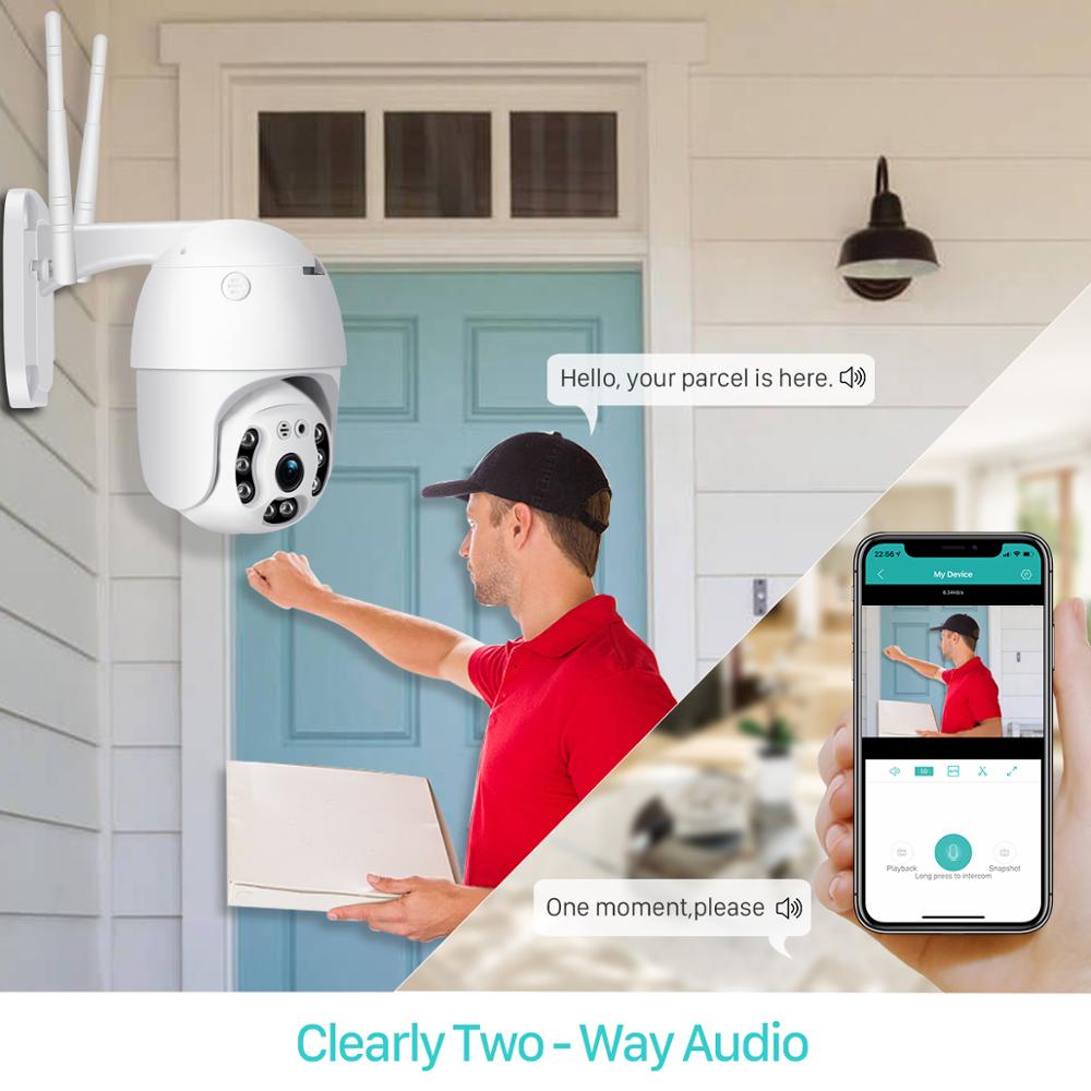 Camera Giám Sát Không Dây Thông Minh 8MP 4K IP Camera 5MP PTZ Kết Nối WIFI