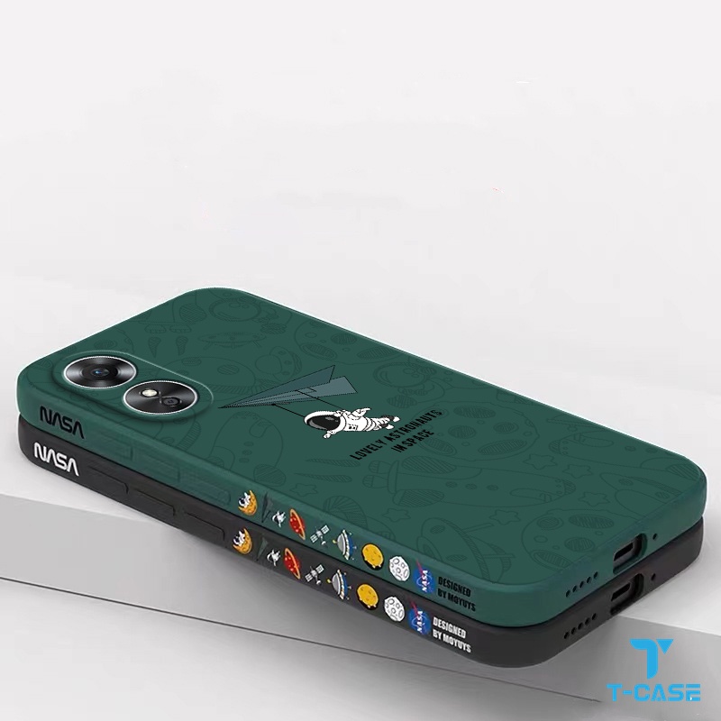 Ốp Điện Thoại Cho OPPO Reno 8T 5G Reno 8 4G Reno 8 5G Reno 7 4G Reno7 5G Reno 8Pro 5G Reno 7Pro 5G Reno 6 5G Reno 6Z 5G Reno 5 Reno 4 A94 A93 A91 Reno 2F Soft Astronaut Case 2A-TRK