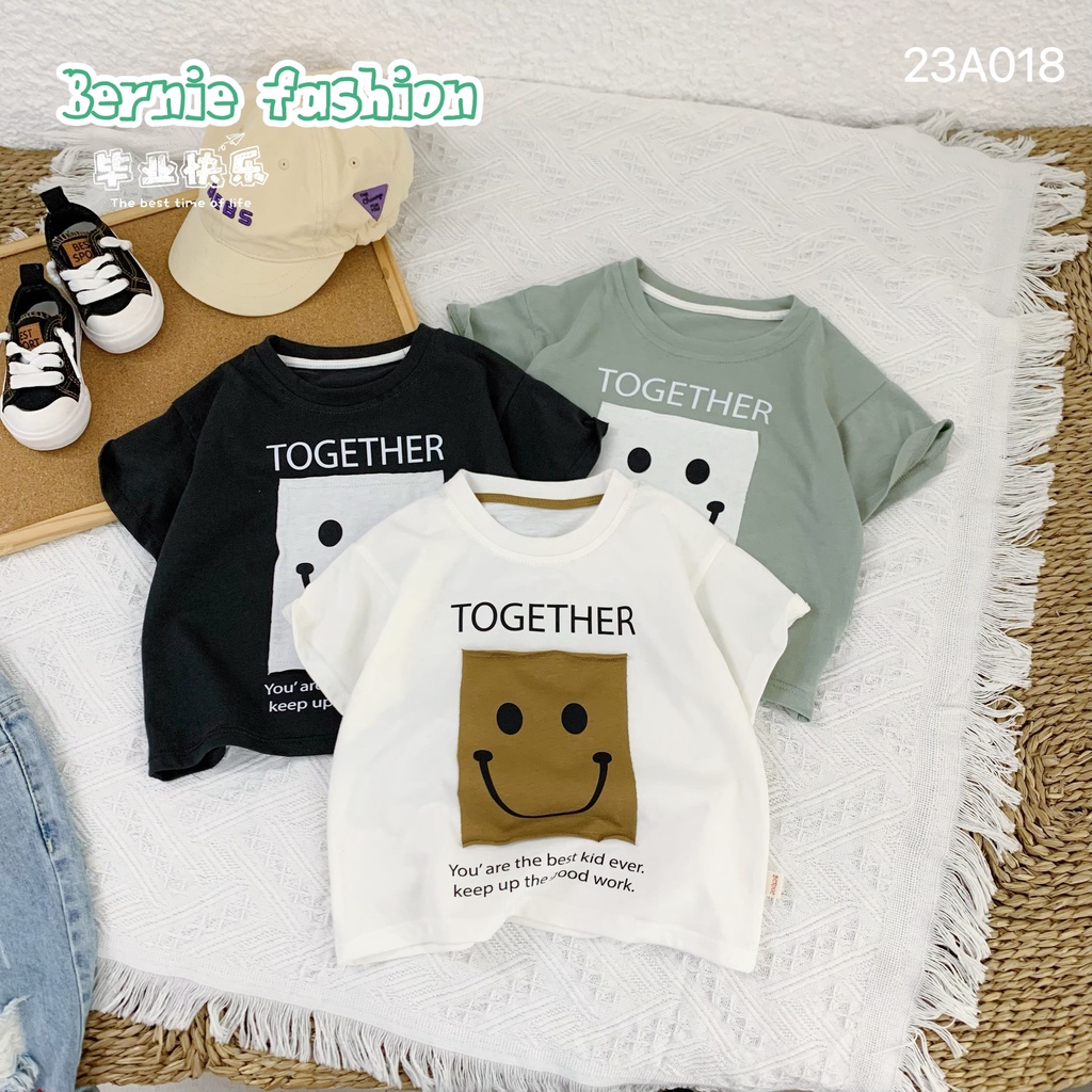 Áo phông mặt cười together Bernie cho bé trai