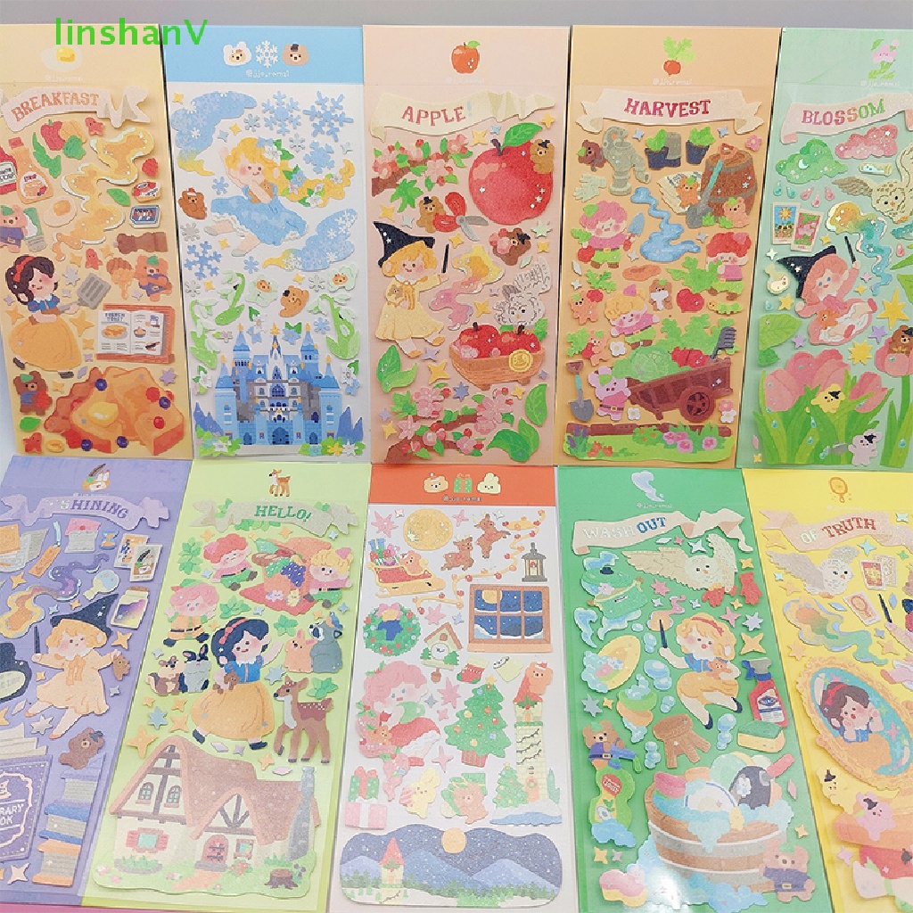 Hình Dán Chủ Đề Cổ Tích Đáng Yêu Trang Trí Sổ Lưu Niệm Tạp Chí Ngôi Làng Sao Chasing Album Mới