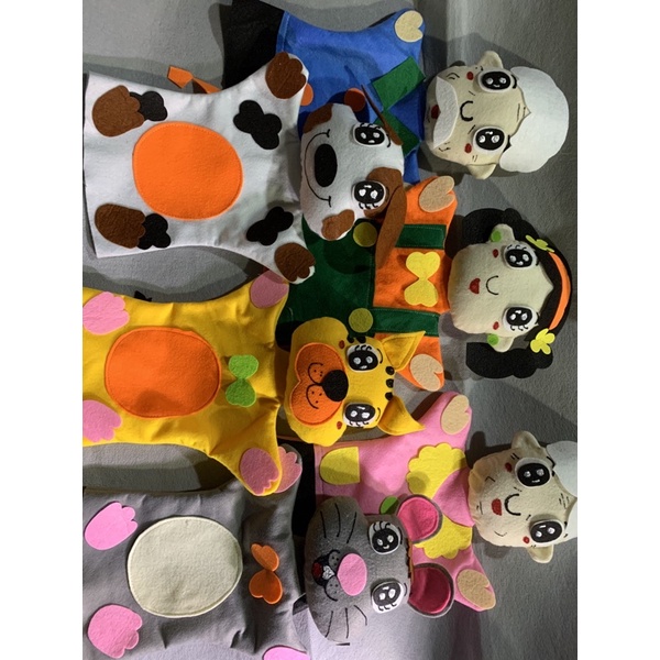 Combo Rối bàn tay Truyện Nhổ củ cải Handmade ( nỉ mềm)