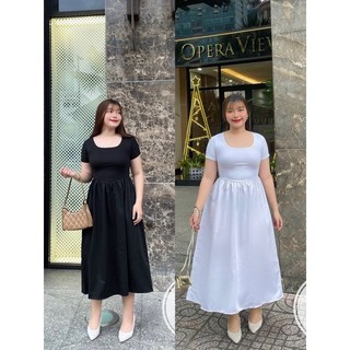 Đầm thun tay ngắn bigsize (60-90kg)