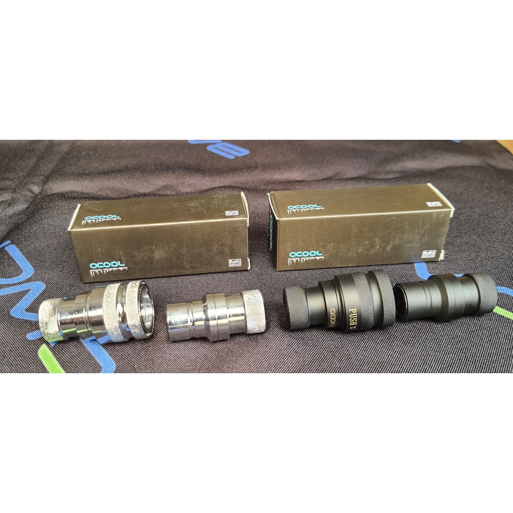 Thanh lý Fit rút nhanh ALPHACOOL EISZAPFEN QUICK RELEASE BLACK G1/4"