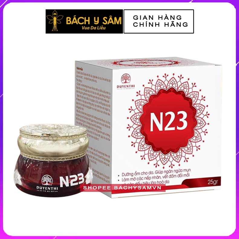 Kem N23 Duyên Thị Bách Y Sâm - Cấp Ẩm, Làm Trắng Da Và Mờ Nếp Nhăn