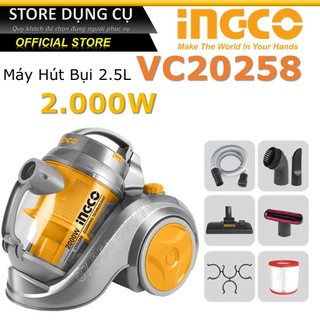 2000w máy hút bụi 2.5l ingco vc20258, máy hút bụi cầm tay gia đình