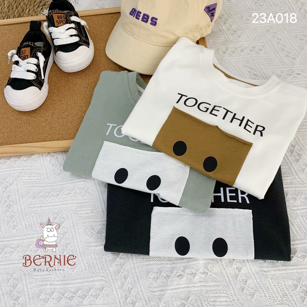 Áo phông mặt cười together Bernie cho bé trai