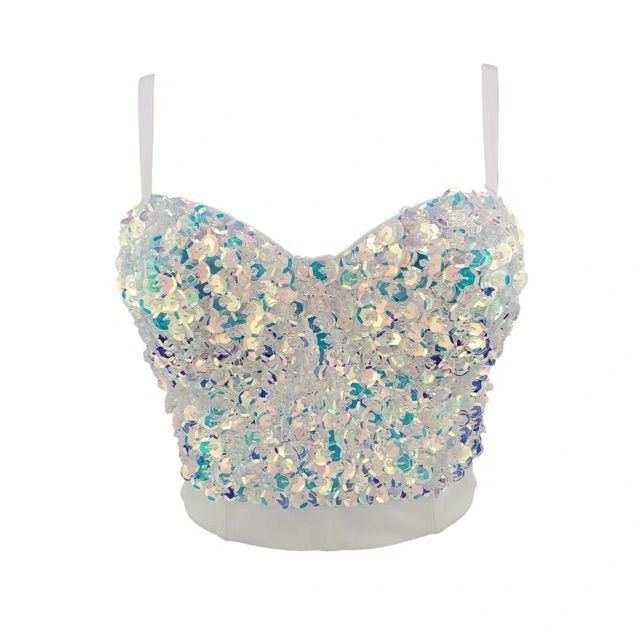 Áo bra cúp ngực tán kim sa blingbling - Hàng Quảng Châu