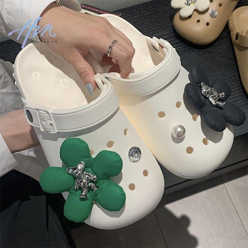 Giày eva Đế Dày Đục Lỗ Khử Mùi Chống Trượt Phong Cách Hàn Quốc Thời Trang Mùa Hè Mới Cho Nữ