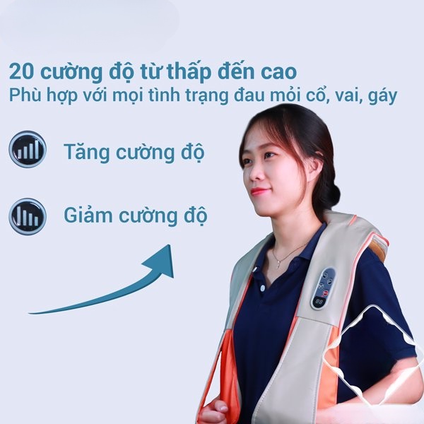 Máy đấm lưng cổ vai gáy,máy massage lưng cổ,với mô phỏng thao tác đấm lưng như người thật