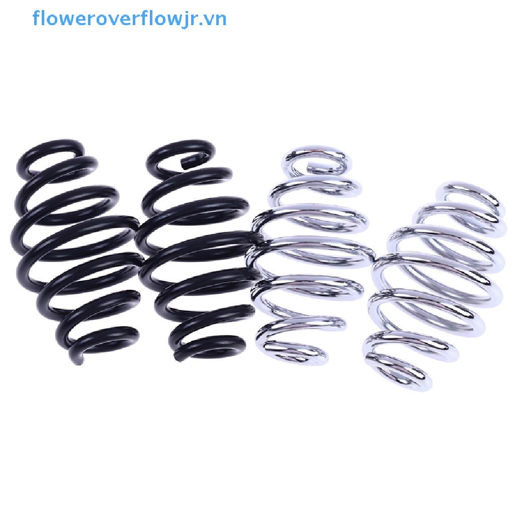 Bộ 2 Lò Xo Yên Xe Máy Màu Đen / Bạc / Chrome Cho Harley HOT