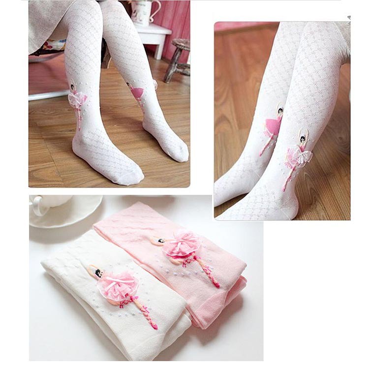 Quần Tất Múa Ballet Vải Cotton Kiểu Công Chúa Thời Trang Xuân Thu Cho Bé Gái