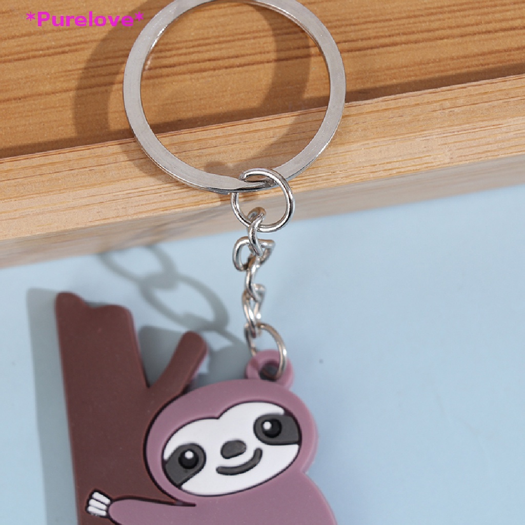 Móc Chìa Khóa / Điện Thoại Bằng PVC Hình Con Lười Độc Đáo Mới