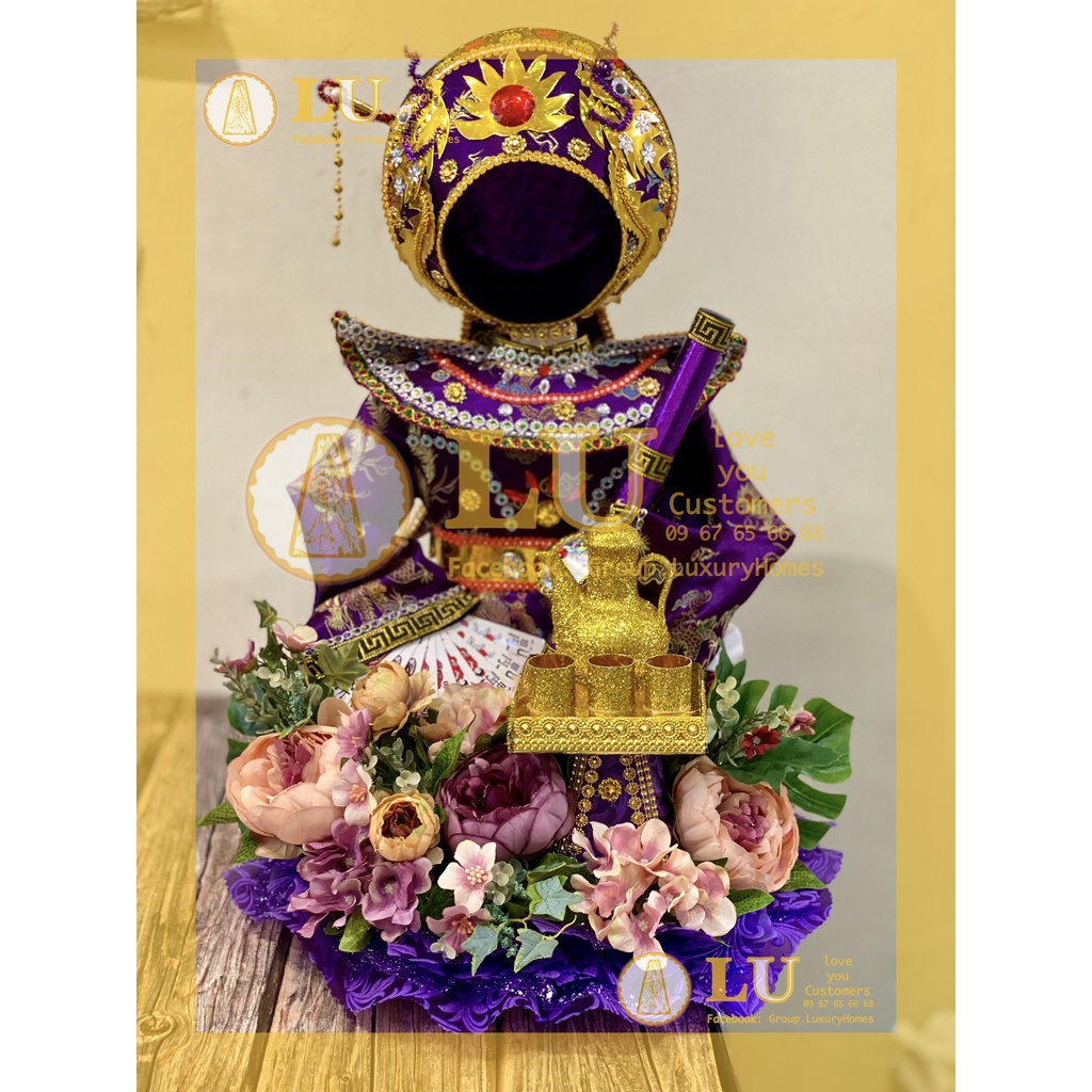 Oản mã dâng ông Bảy trang trí nghệ thuật cao cấp , dâng lễ , vật tư phụ kiện làm |Oản ngọc | LU