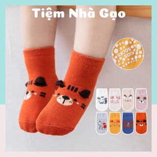 Tất, vớ chống trơn trượt hình thú cho bé tập đi từ 0 - 3 tuổi phong cách hàn quốc