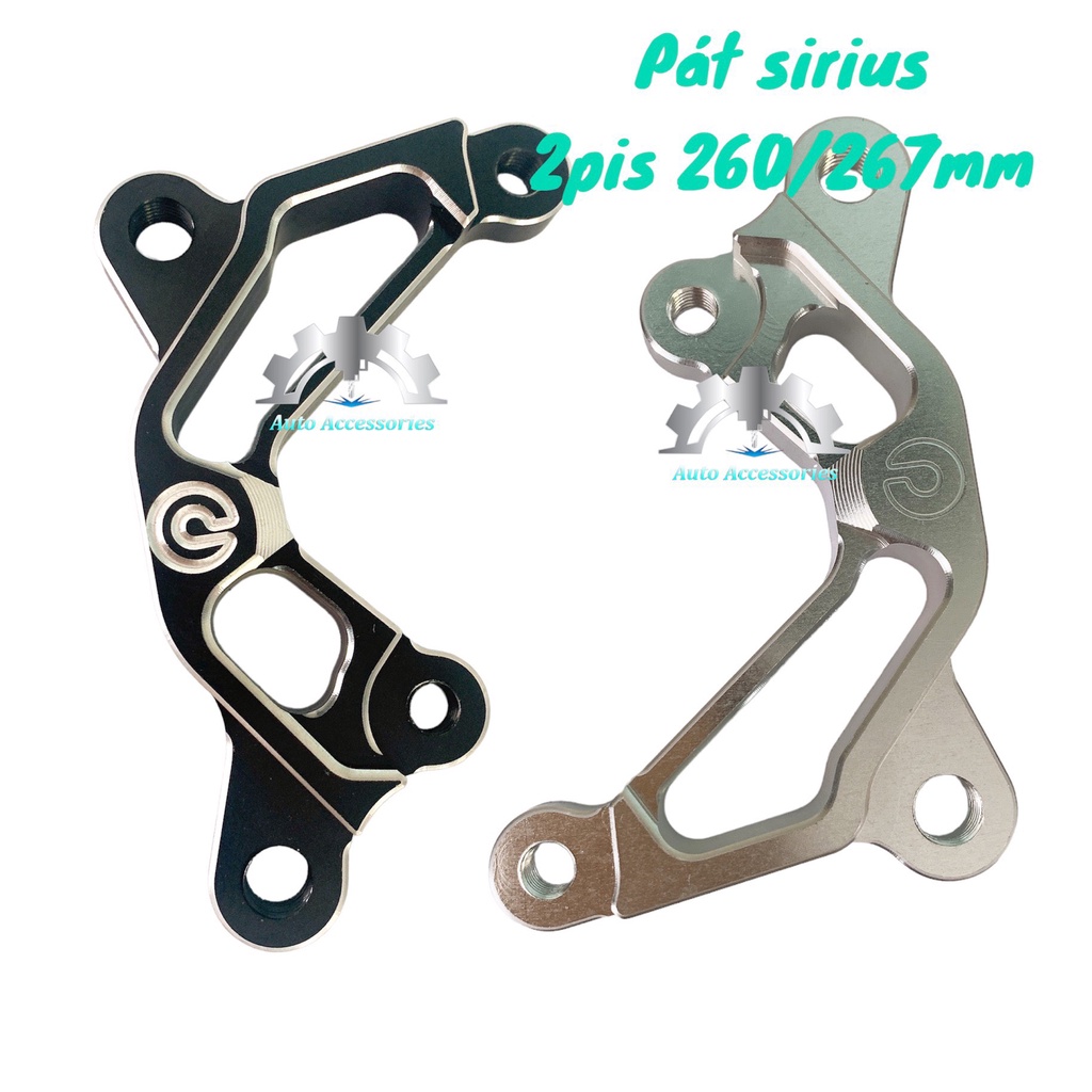 ✍️ FULL Combo Heo Dầu Trước 2pis, Kèm Pát CNC 2LINE &amp; ANOT TRẮNG, gắn SIRIUS đi đĩa size 260/267mm  TẶNG 2 ỐC SALAYA