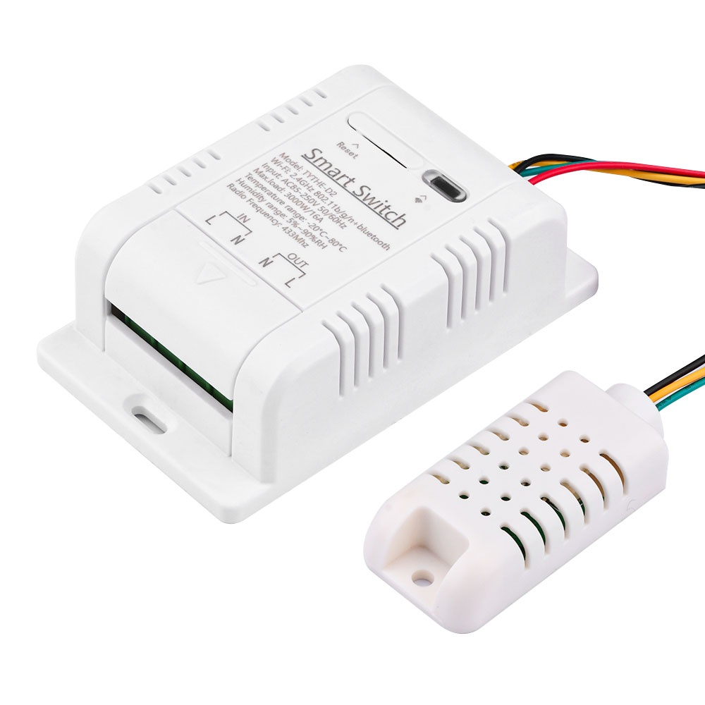 Công Tắc Điều Khiển Nhiệt Độ Và Độ Ẩm Thông Minh Pcbfun TYTHE-D2 AC85-250V 16A