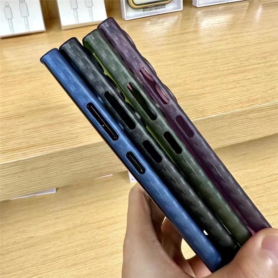 Ốp Lưng Tpu Kết Cấu Sợi Carbon Thiết Kế Siêu Mỏng Cho Samsung Galaxy S23 / S23 Plus / S23