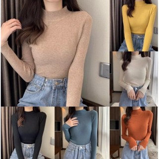 CÓ SIZE 68KG ÁO THU ĐÔNG CỔ CAO CỰC HOT VẢI THUN TĂM SIÊU CO GIÃN DỄ PHỐI ĐỒ