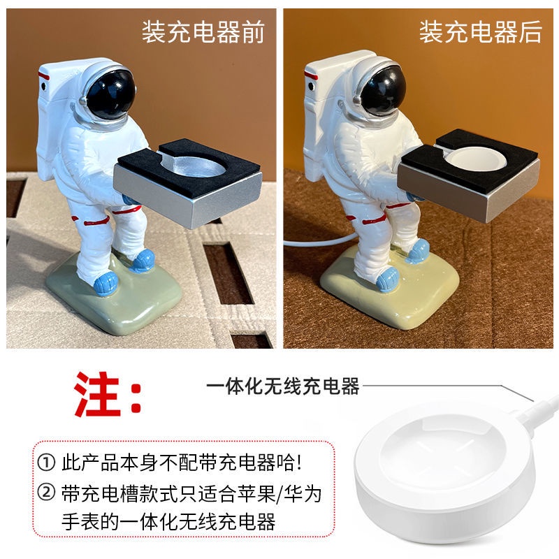 Giá Đỡ Trưng Bày Đồng Hồ Đeo Tay Đế Sạc Đứng Hình Phi Hành Gia Sáng Tạo Phù Hợp Cho Apple Huawei iwatch