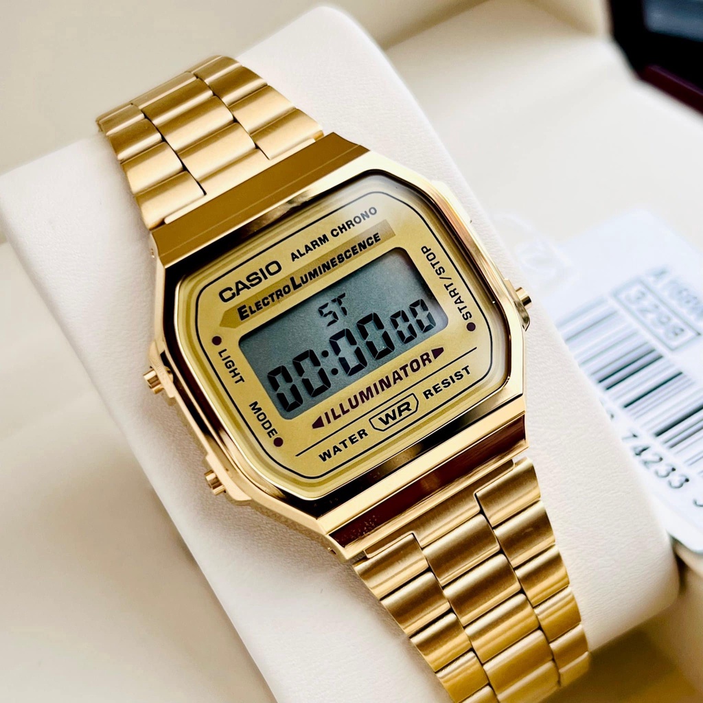 Đồng Hồ Nam Nữ Casio A168WA-1 Chính Hãng