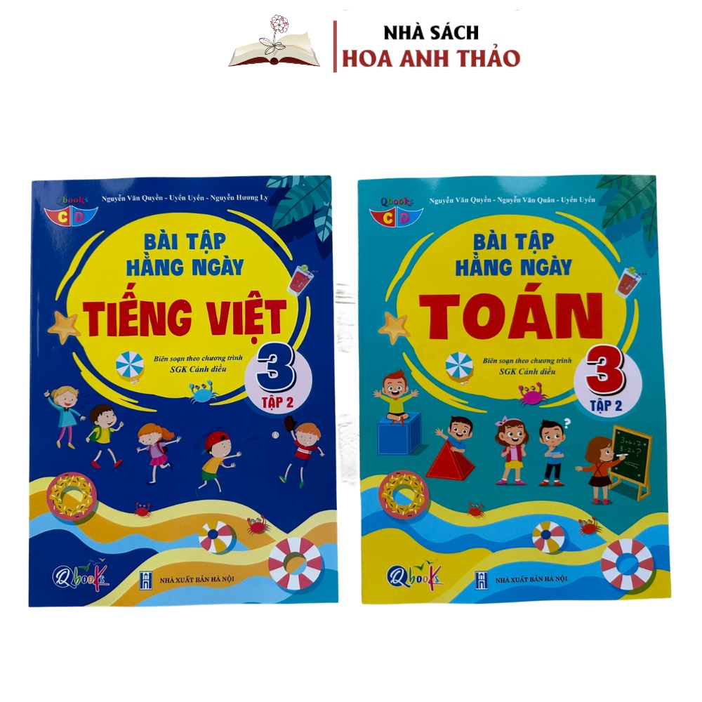 Sách - Combo Bài Tập Hàng Ngày Toán Và Tiếng Việt Lớp 3 - Cánh Diều - Tập 2 ( 2 Cuốn )