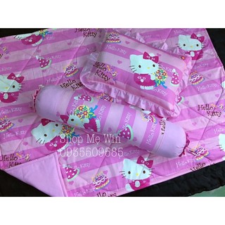 Bộ mền gối bé đi trẻ, mẫu giáo , tiểu học ( vải cotton lụa hàn quốc)