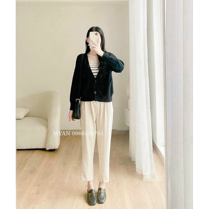 Áo khoác len cardigan hai túi siêu xinh!