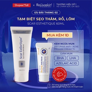 Scar Esthetique creme hỗ trợ làm mờ sẹo thâm, làm đầy sẹo rỗ, lõm Rejuvaskin, 60ml