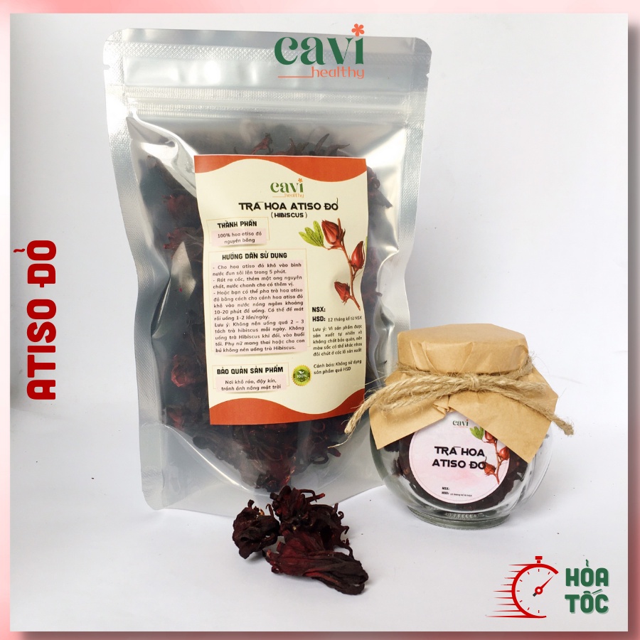 Trà Hoa Atiso Đỏ Hibicus 50gr sấy khô nguyên nụ hoa, loại đẹp không nát