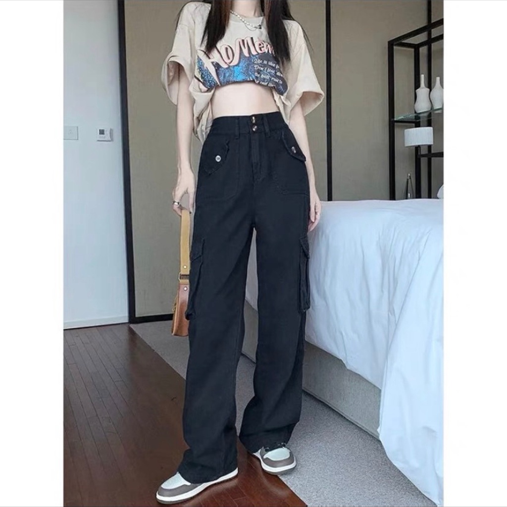 Quần dài túi hộp kaki cargo pants Unisex ống suông nam nữ 4 túi phong cách hiphop Vietcen | BigBuy360 - bigbuy360.vn