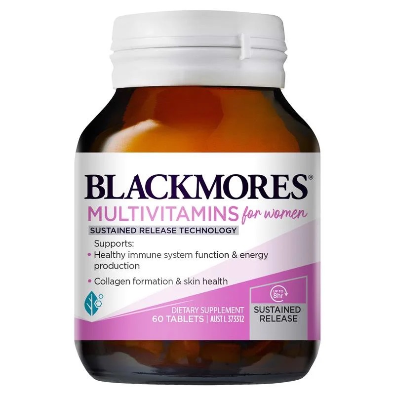 Vitamin tổng hợp dành cho phụ nữ giúp tăng cường sức khỏe Multivitamin for women Blackmores 60 viên Úc
