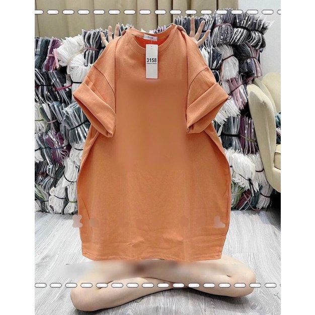 Áo Phông Trơn Basic Dáng Rộng Oversize Nhiều Màu