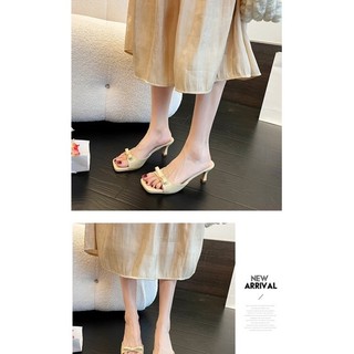 Guốc mảnh quai nơ gót 7cm - ORD