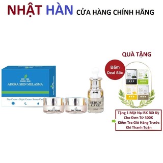 Bộ 3 sản phẩm loại bỏ nám không bong adore skin melasma