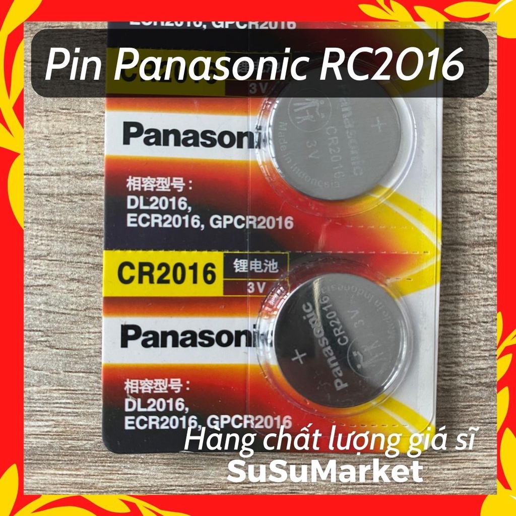 Pin Panasonic CR2032 - CR2016 - CR2025 Chính Hãng Chuyên Dụng Cho Remote, Khoá Thông Minh