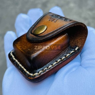 [Zippo 954] Bao Da Zippo Da Thật Cao Cấp