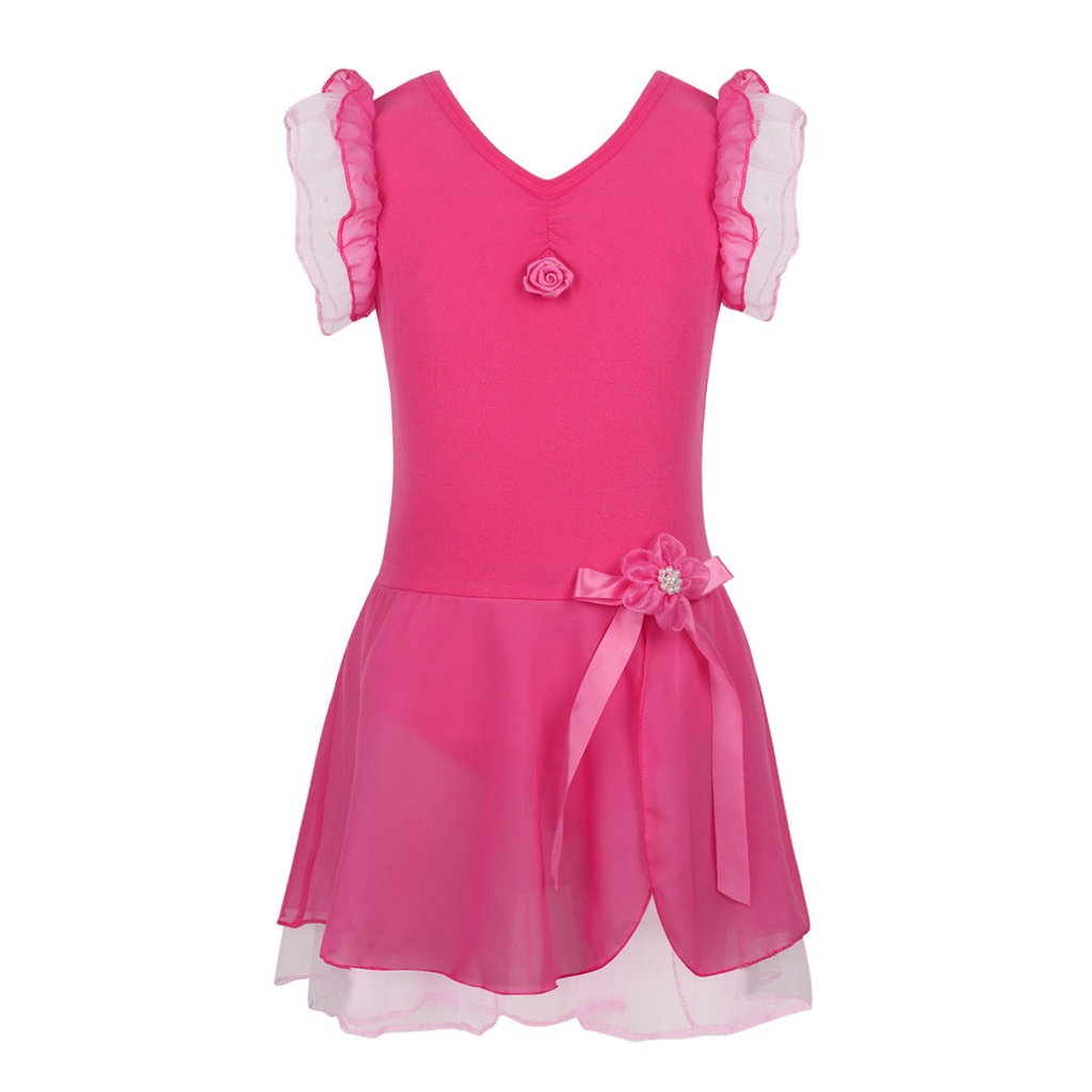 Váy khiêu vũ múa ba lê Tutu cho bé gái Leotard Trang phục lạ mắt SZ 2-12