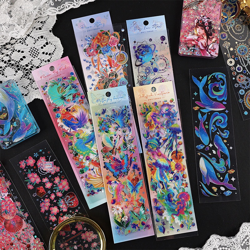 Set 3 Tấm Sticker Dán Trang Trí Phong Cách Vintage