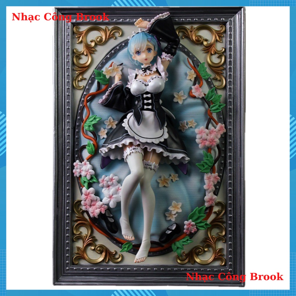 Mô hình Rem  - mô hình manga Re Zero Rem cast of full box trang trí phòng học anime