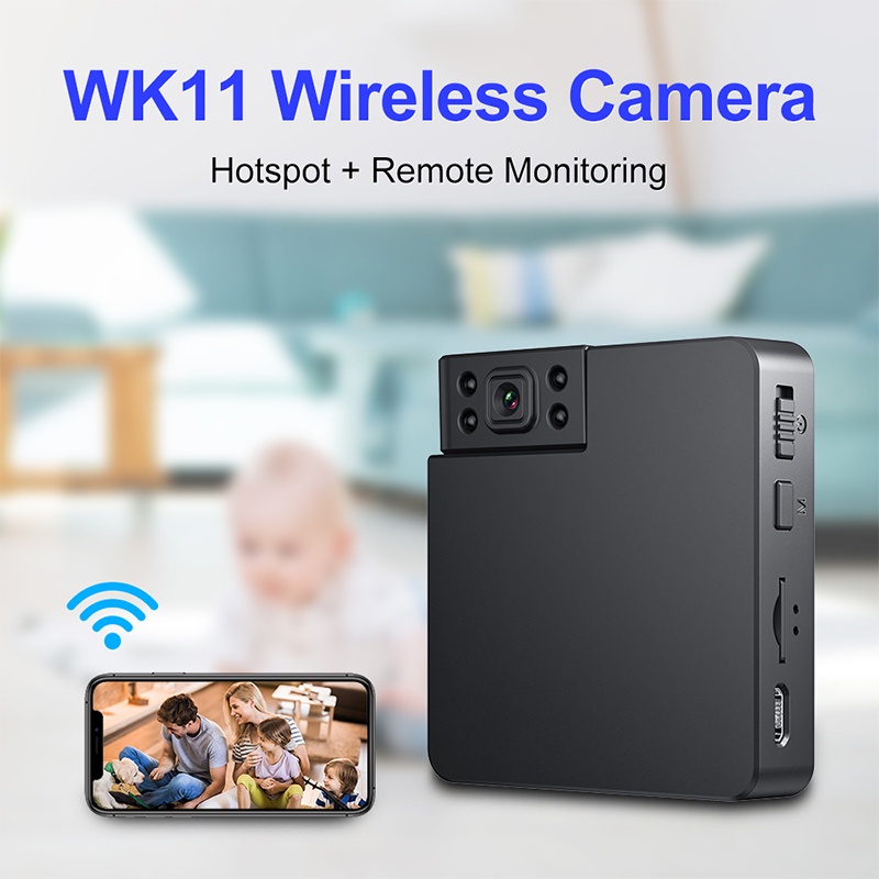 Thẻ Hồng Ngoại mini wifi CCTV Với Pin 1200mAh Tầm Nhìn Ban Đêm Độ Nét Cao 4 Chế Độ Phát Hiện Chuyển Động