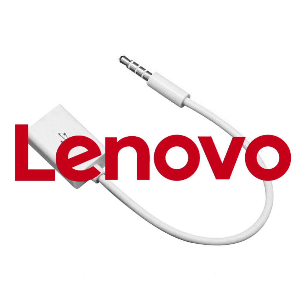 Dây cáp chuyển đổi âm thanh MP3 LENOVO giắc cắm 3.5mm sang cổng USB 2.0 chuyên dụng cho xe hơi