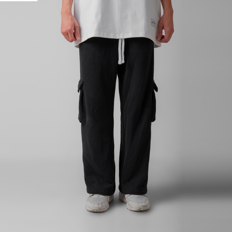 Quần cargo pants nam nữ túi hộp màu đen cao cấp Xfire, quần ống rộng nam nữ unisex form suông mùa hè thể thao hip hop | BigBuy360 - bigbuy360.vn