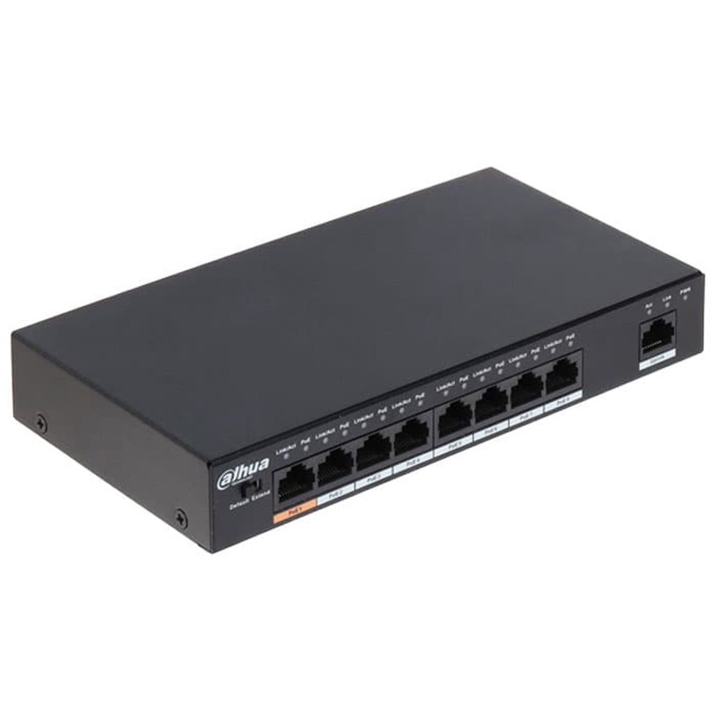 Bộ Chia Mạng PoE Port Dahua DH-PFS3010-8ET-65 8 Cổng