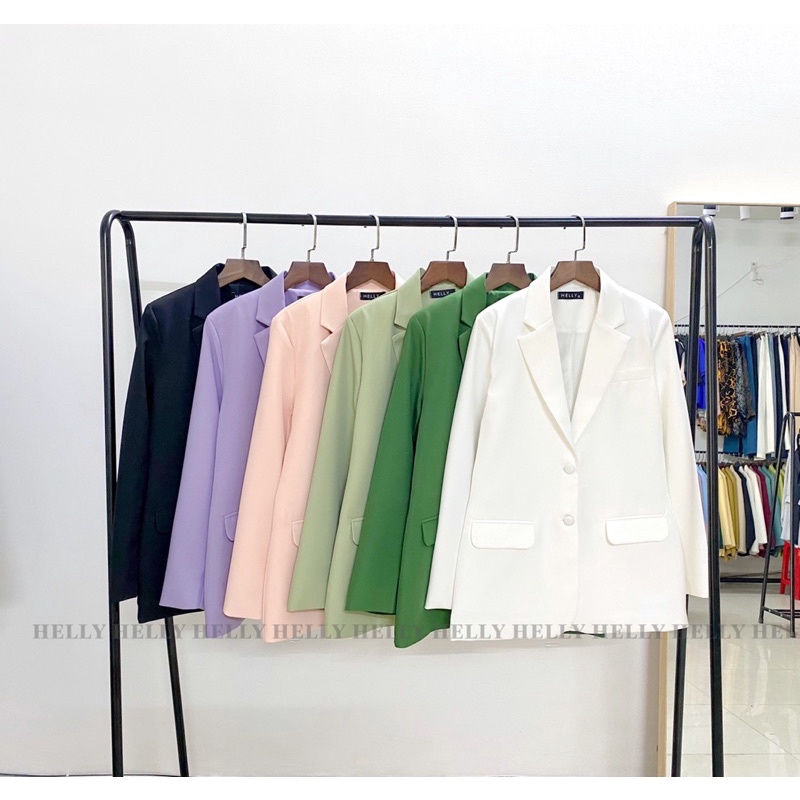 ÁO BLAZER NỮ NÚT BỌC VẢI HELLY SHOP