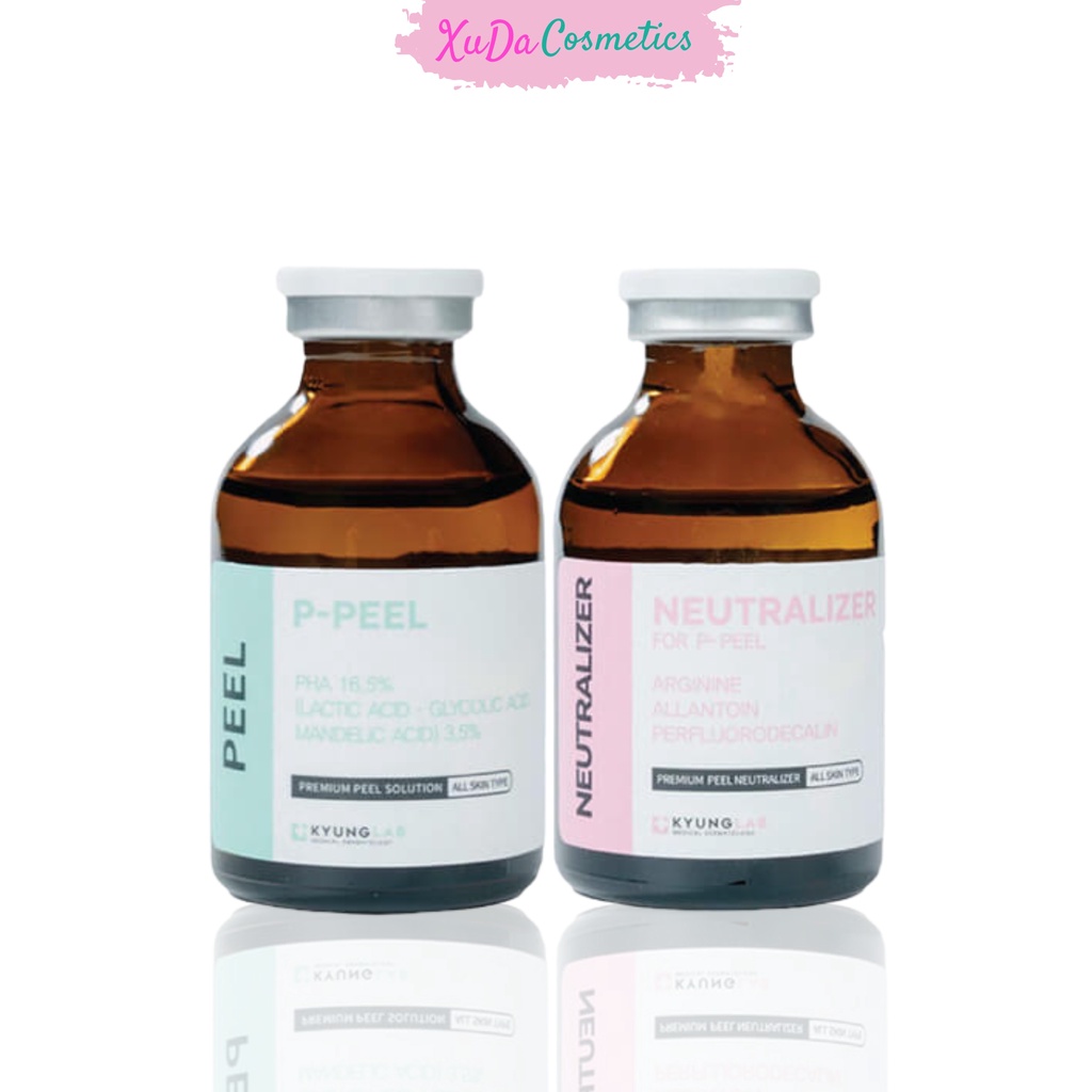 Kyunglab, peel, p peel 30ml, peel da mặt sinh học loại bỏ khuyết điểm thâm nám tàn nhang mụn ẩn nếp nhăn