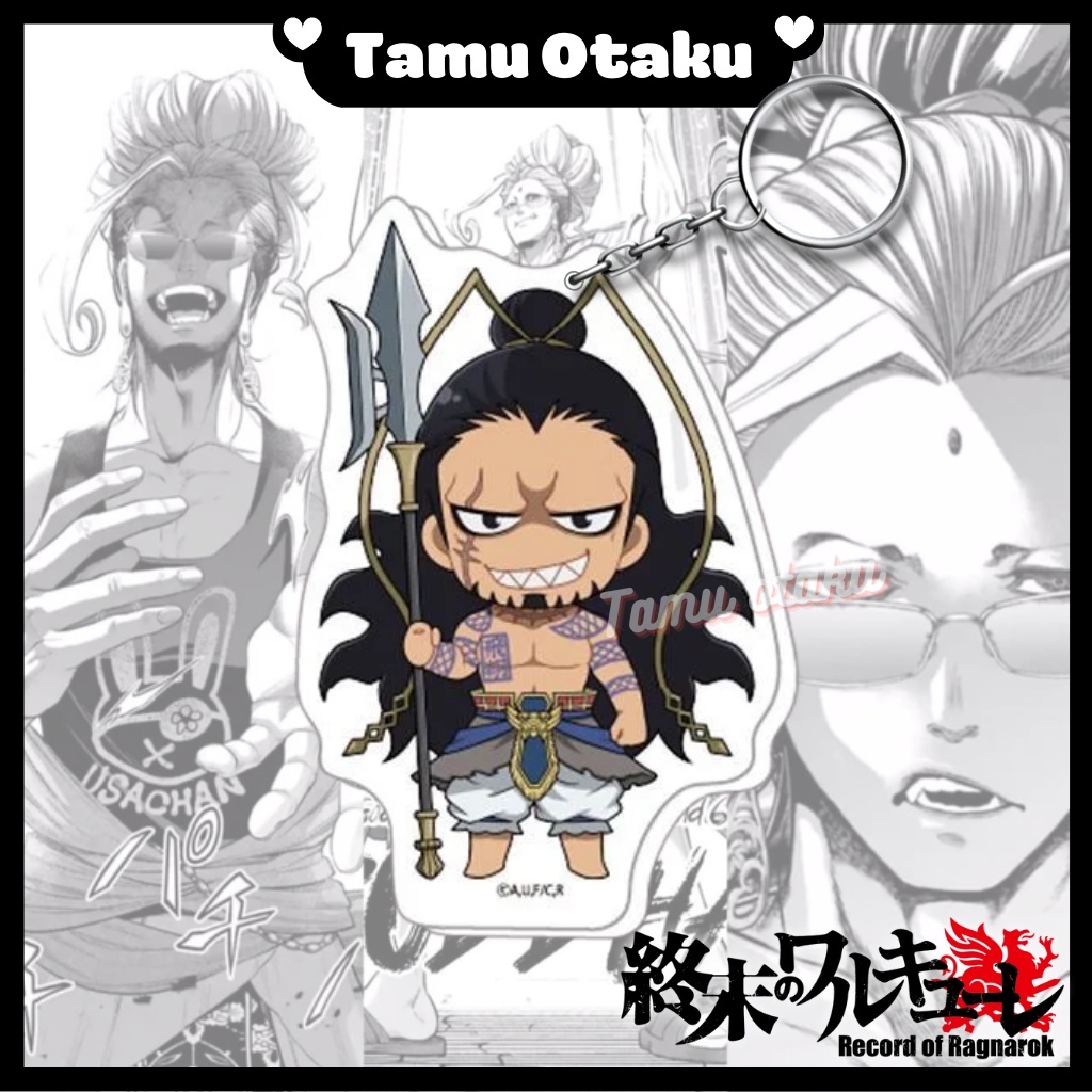 Móc khoá Anime Record of Ragnarok nhân vật trong Shuumatsu no Valkyrie - Đại chiến người và Thần - In 2 mặt